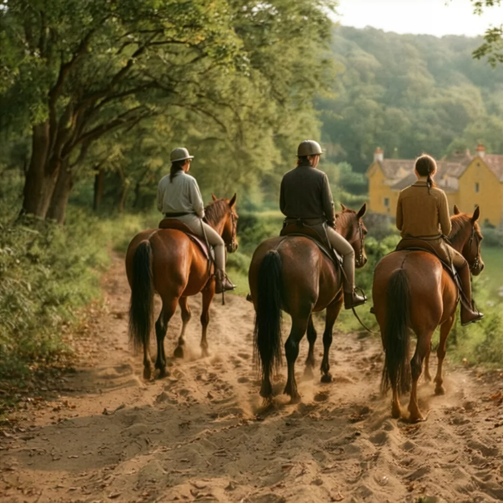 Balade à cheval dans le Lot-et-Garonne, autour de Soumensac